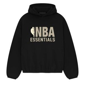 Fear of God Essentials NBA Hoodie Black